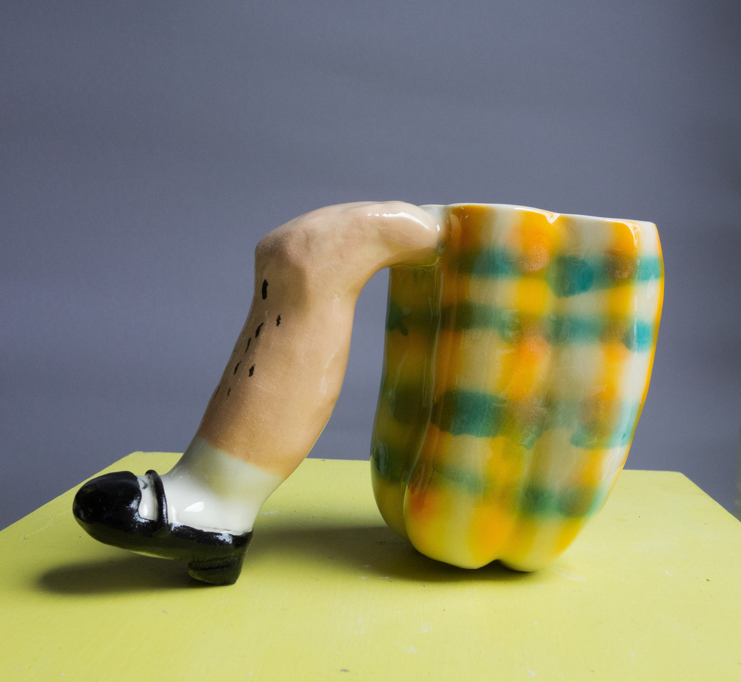 Capsicum Mug With Hairy Leg Handle