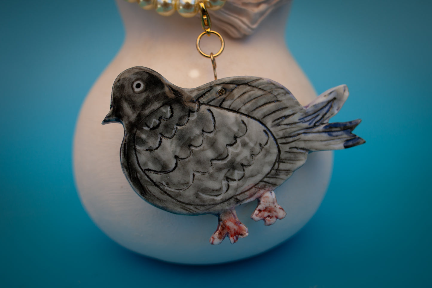 Small Pigeon Pendant